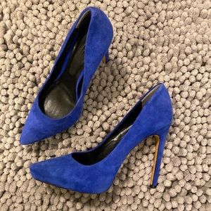 Electric blue heels